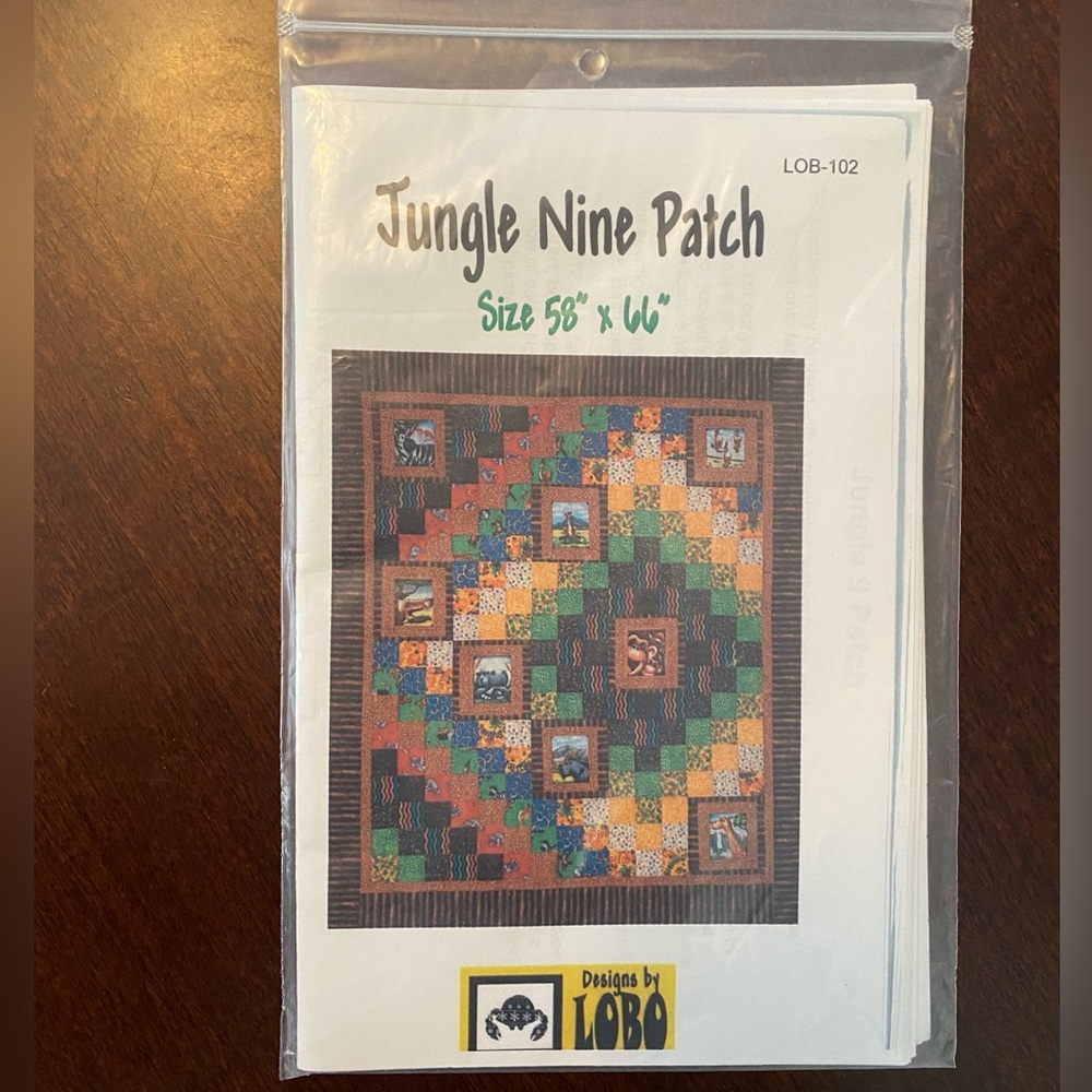⛱️ Jungle Nine Patch Quilt Pattern - Picture 2 of 3